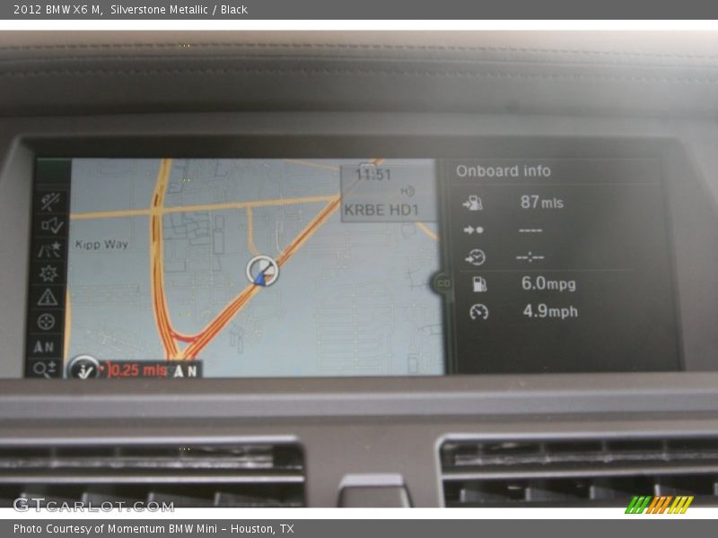 Silverstone Metallic / Black 2012 BMW X6 M