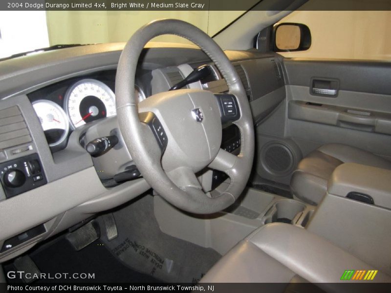 Bright White / Medium Slate Gray 2004 Dodge Durango Limited 4x4