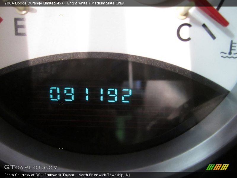 Bright White / Medium Slate Gray 2004 Dodge Durango Limited 4x4