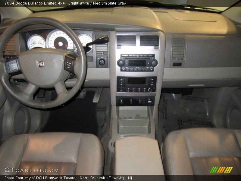 Bright White / Medium Slate Gray 2004 Dodge Durango Limited 4x4