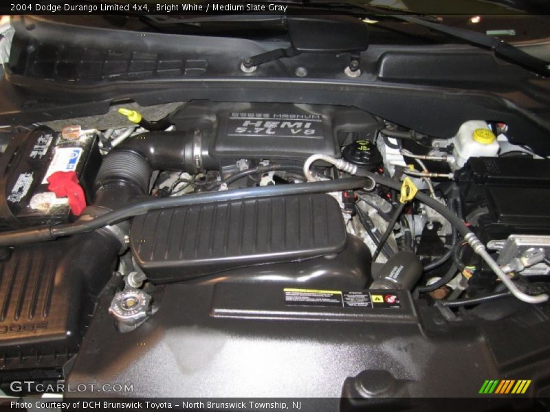 Bright White / Medium Slate Gray 2004 Dodge Durango Limited 4x4