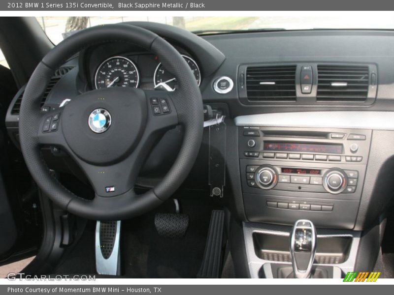 Black Sapphire Metallic / Black 2012 BMW 1 Series 135i Convertible