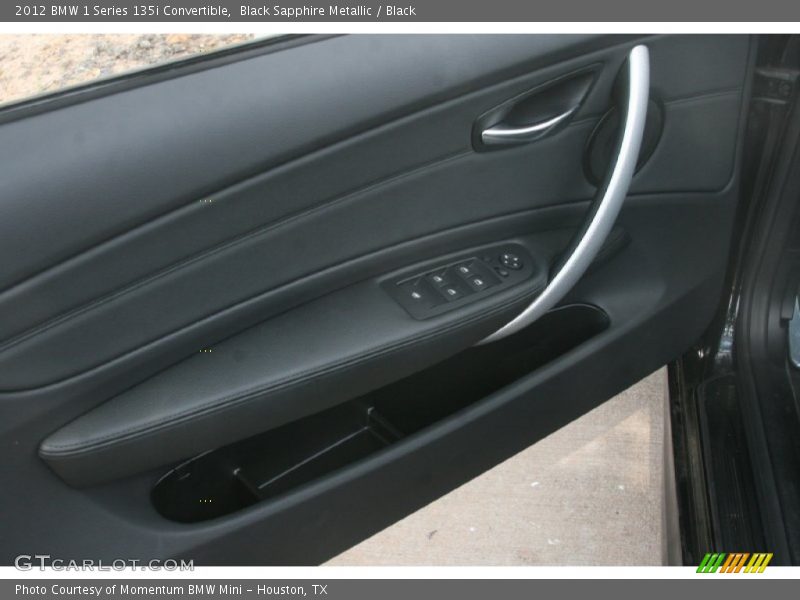Black Sapphire Metallic / Black 2012 BMW 1 Series 135i Convertible