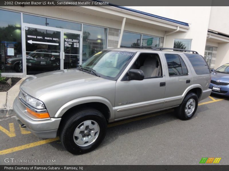 Sandalwood Metallic / Graphite 2002 Chevrolet Blazer LS 4x4