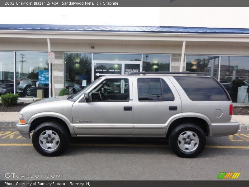 Sandalwood Metallic / Graphite 2002 Chevrolet Blazer LS 4x4