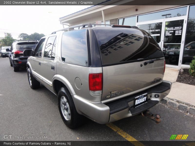 Sandalwood Metallic / Graphite 2002 Chevrolet Blazer LS 4x4