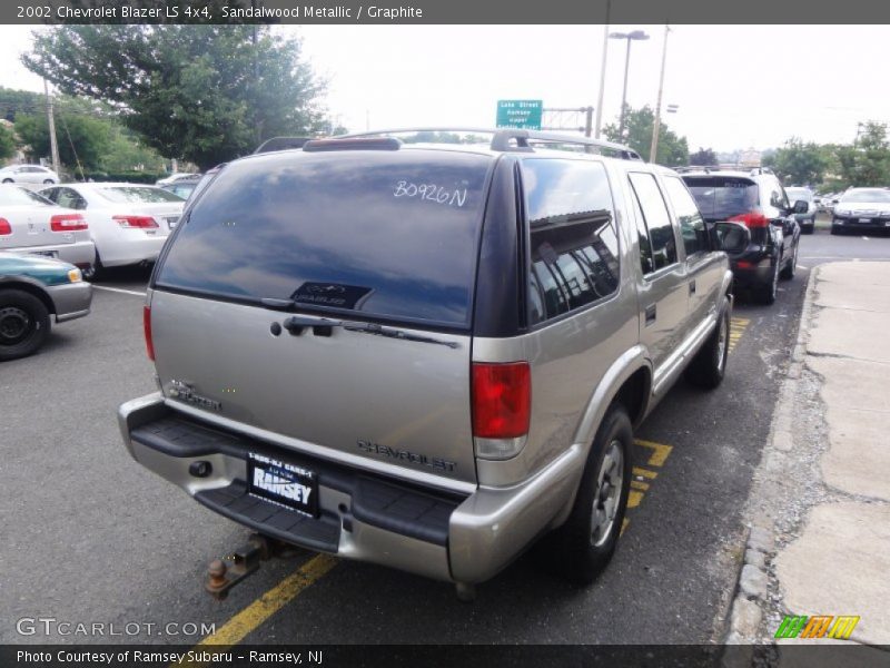 Sandalwood Metallic / Graphite 2002 Chevrolet Blazer LS 4x4