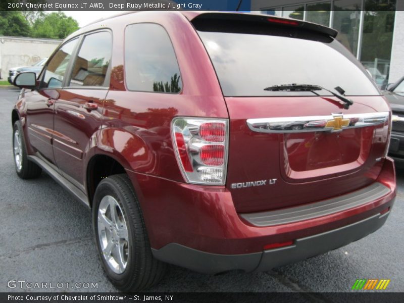 Deep Ruby Metallic / Light Gray 2007 Chevrolet Equinox LT AWD