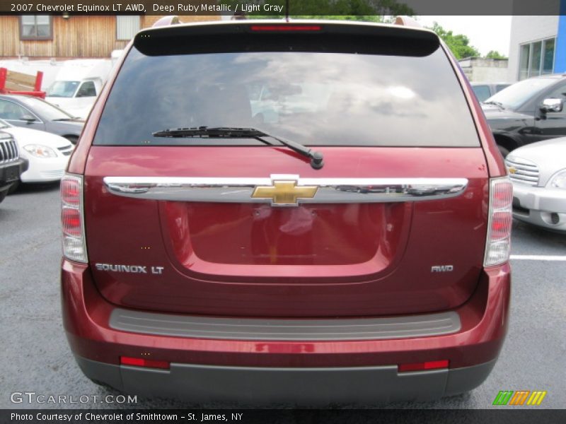 Deep Ruby Metallic / Light Gray 2007 Chevrolet Equinox LT AWD