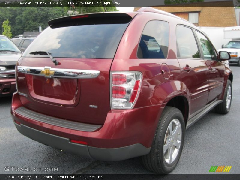 Deep Ruby Metallic / Light Gray 2007 Chevrolet Equinox LT AWD