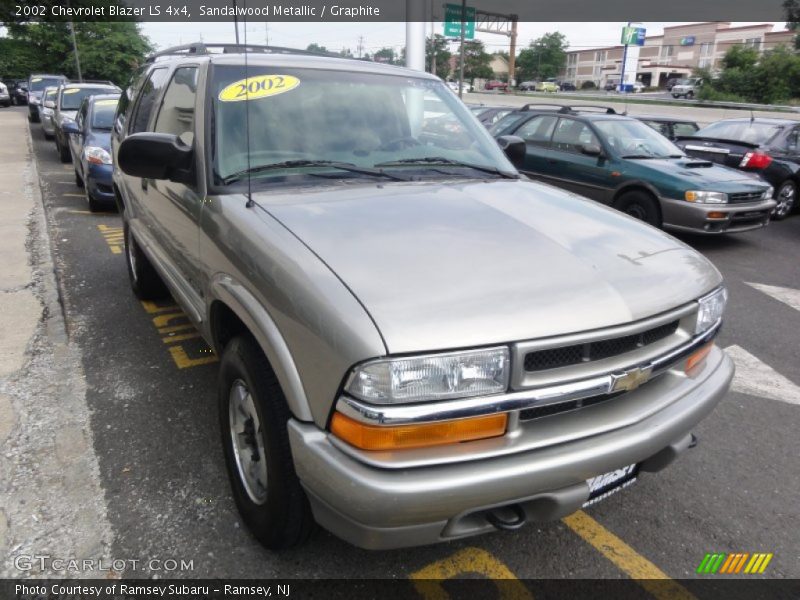Sandalwood Metallic / Graphite 2002 Chevrolet Blazer LS 4x4