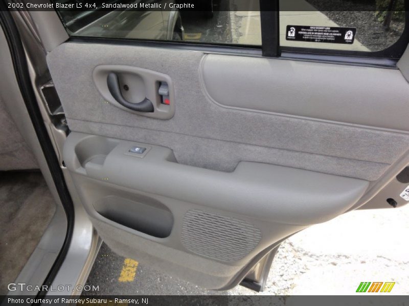 Sandalwood Metallic / Graphite 2002 Chevrolet Blazer LS 4x4