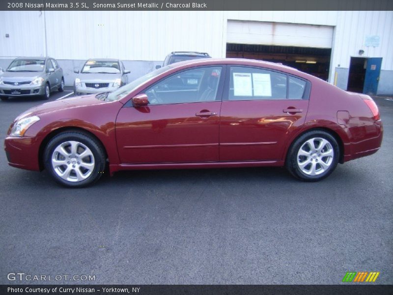 Sonoma Sunset Metallic / Charcoal Black 2008 Nissan Maxima 3.5 SL