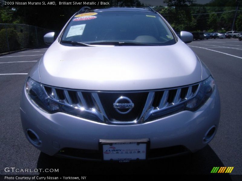 Brilliant Silver Metallic / Black 2009 Nissan Murano SL AWD