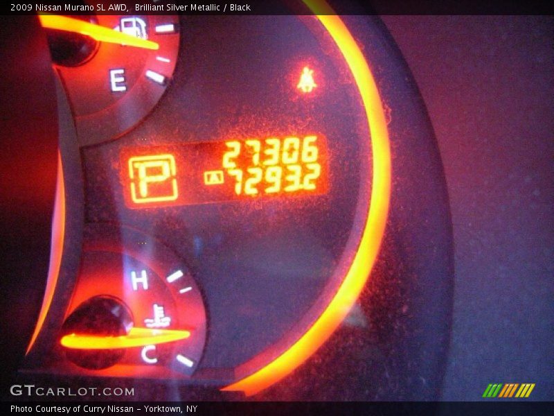 Brilliant Silver Metallic / Black 2009 Nissan Murano SL AWD
