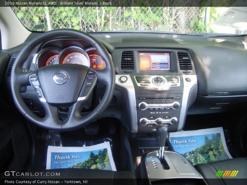 Brilliant Silver Metallic / Black 2009 Nissan Murano SL AWD
