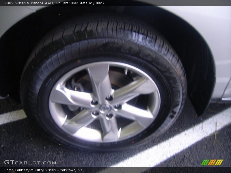 Brilliant Silver Metallic / Black 2009 Nissan Murano SL AWD