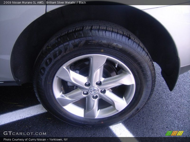 Brilliant Silver Metallic / Black 2009 Nissan Murano SL AWD