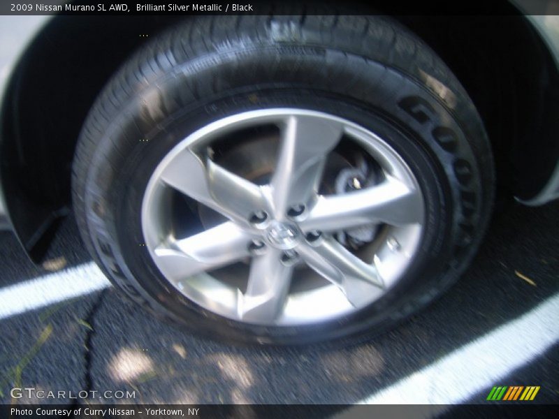 Brilliant Silver Metallic / Black 2009 Nissan Murano SL AWD