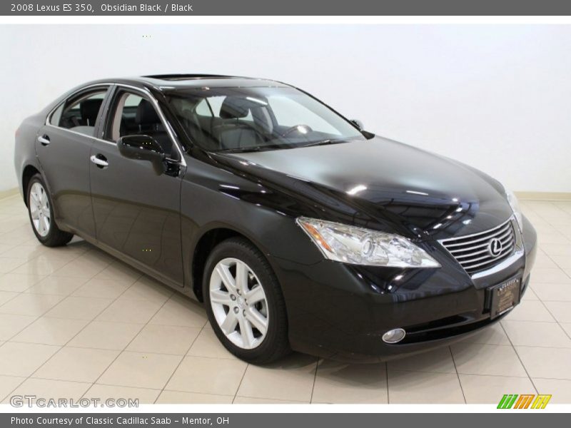 Obsidian Black / Black 2008 Lexus ES 350