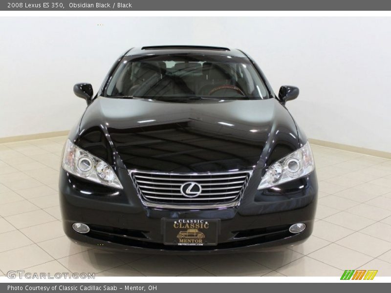 Obsidian Black / Black 2008 Lexus ES 350