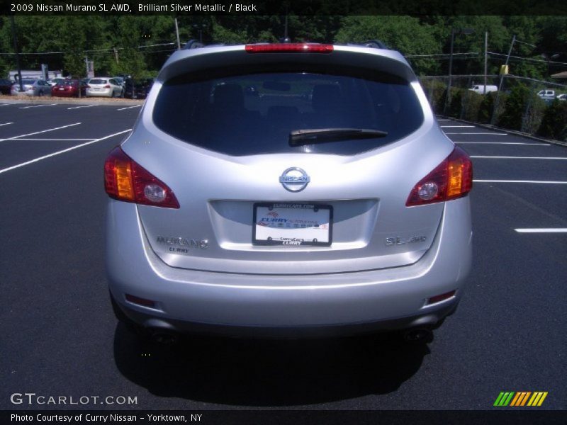 Brilliant Silver Metallic / Black 2009 Nissan Murano SL AWD