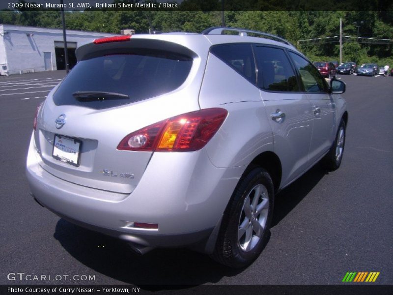 Brilliant Silver Metallic / Black 2009 Nissan Murano SL AWD