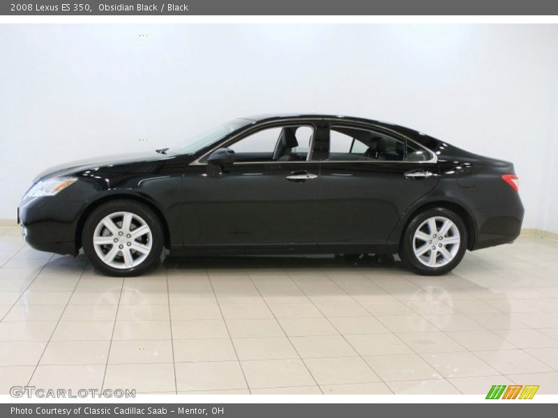 Obsidian Black / Black 2008 Lexus ES 350