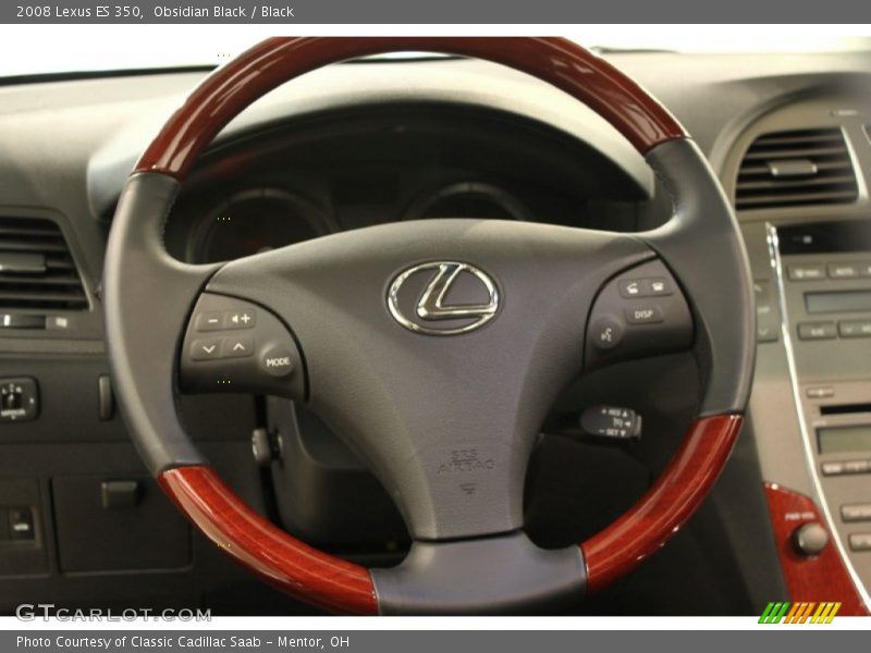 Obsidian Black / Black 2008 Lexus ES 350
