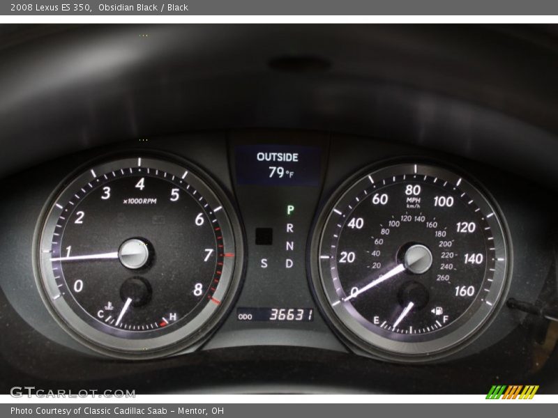 Obsidian Black / Black 2008 Lexus ES 350