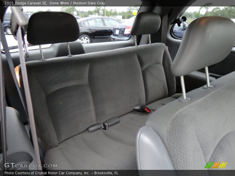 Stone White / Medium Slate Gray 2005 Dodge Caravan SE