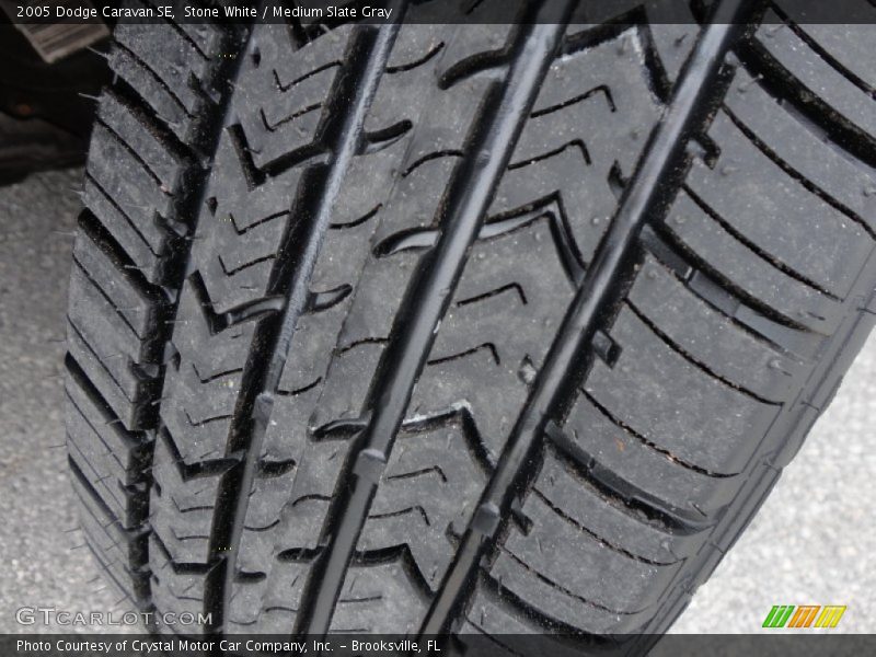 Stone White / Medium Slate Gray 2005 Dodge Caravan SE
