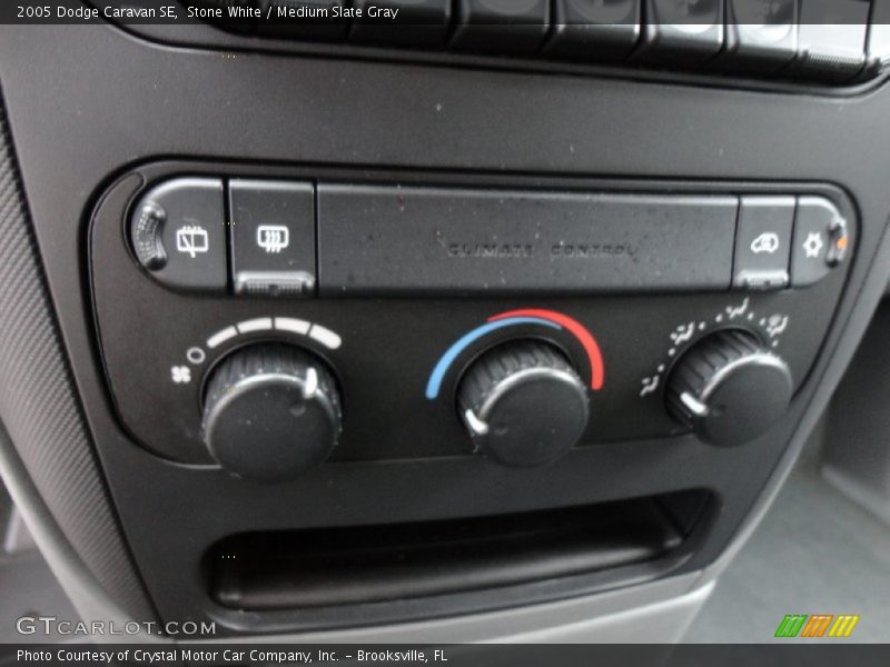 Controls of 2005 Caravan SE