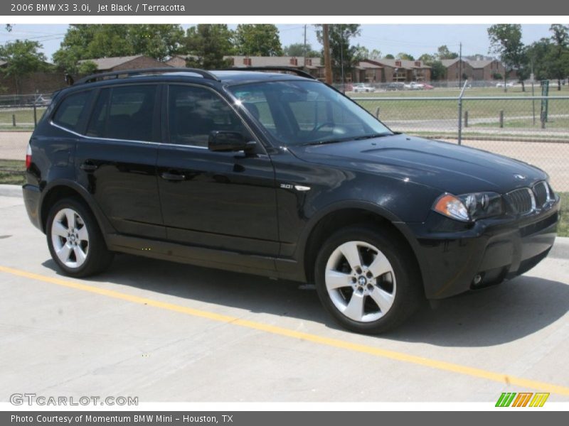 Jet Black / Terracotta 2006 BMW X3 3.0i
