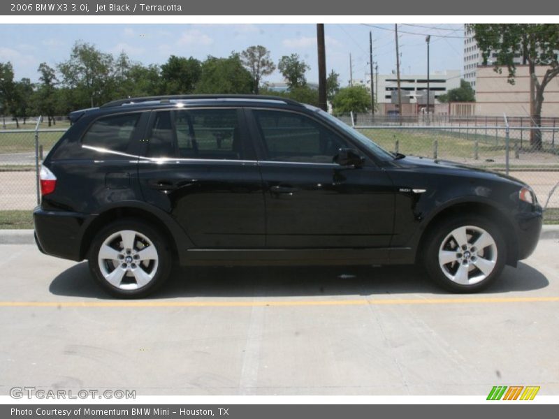 Jet Black / Terracotta 2006 BMW X3 3.0i