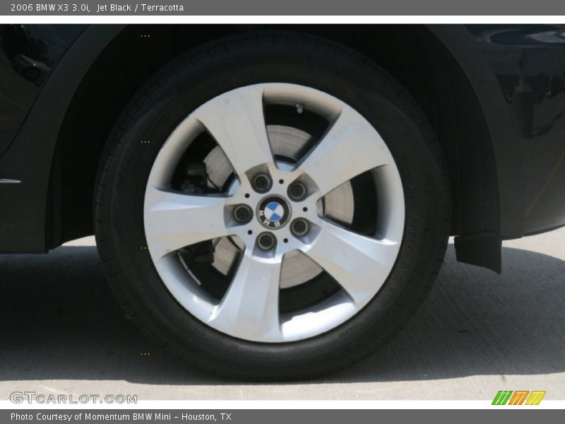 Jet Black / Terracotta 2006 BMW X3 3.0i