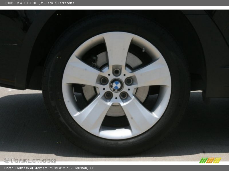 Jet Black / Terracotta 2006 BMW X3 3.0i