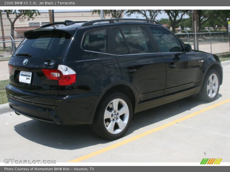 Jet Black / Terracotta 2006 BMW X3 3.0i