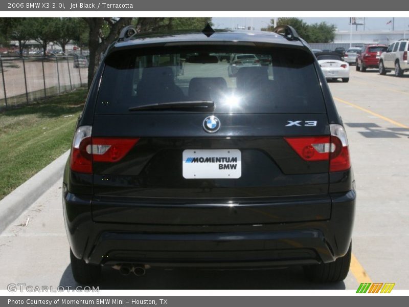 Jet Black / Terracotta 2006 BMW X3 3.0i