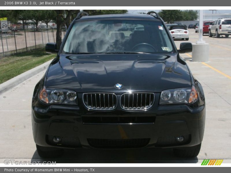 Jet Black / Terracotta 2006 BMW X3 3.0i