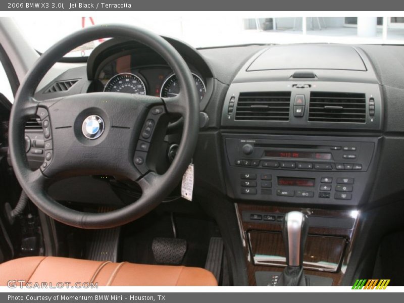 Jet Black / Terracotta 2006 BMW X3 3.0i