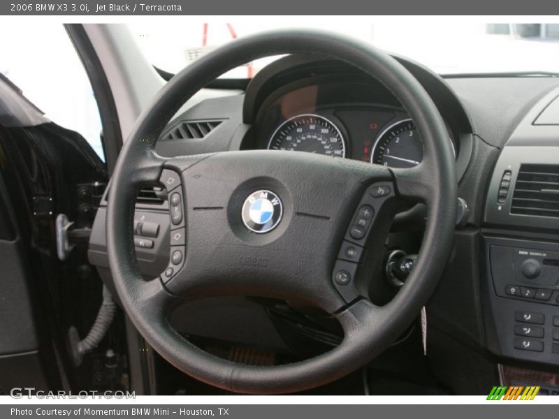 Jet Black / Terracotta 2006 BMW X3 3.0i