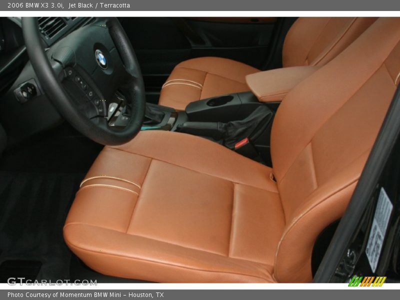 Jet Black / Terracotta 2006 BMW X3 3.0i