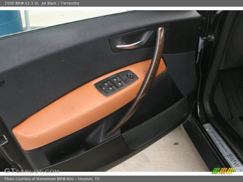 Jet Black / Terracotta 2006 BMW X3 3.0i