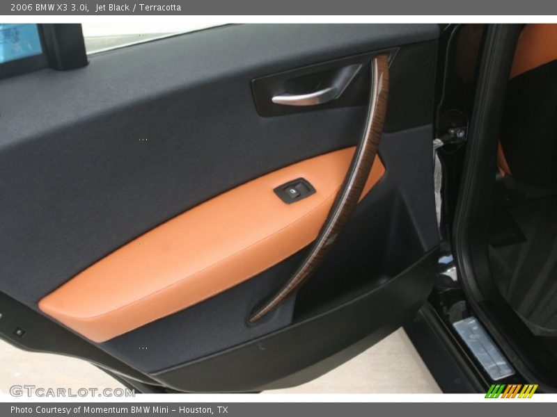 Jet Black / Terracotta 2006 BMW X3 3.0i
