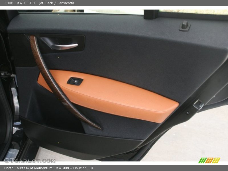 Jet Black / Terracotta 2006 BMW X3 3.0i