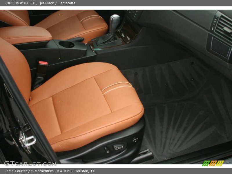 Jet Black / Terracotta 2006 BMW X3 3.0i
