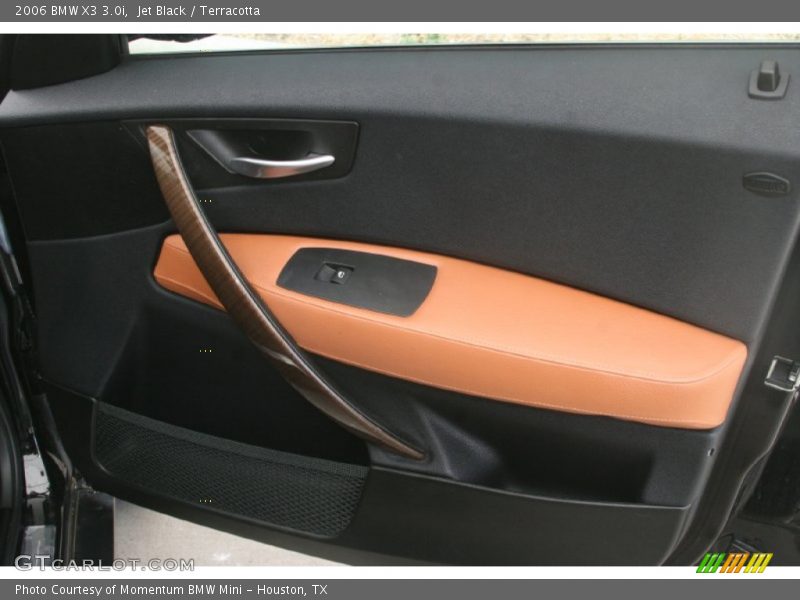Jet Black / Terracotta 2006 BMW X3 3.0i