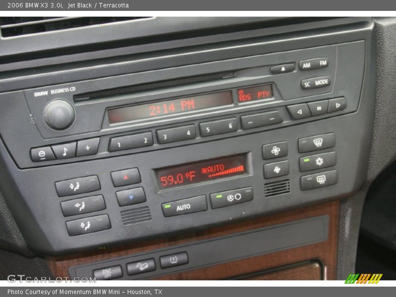 Jet Black / Terracotta 2006 BMW X3 3.0i