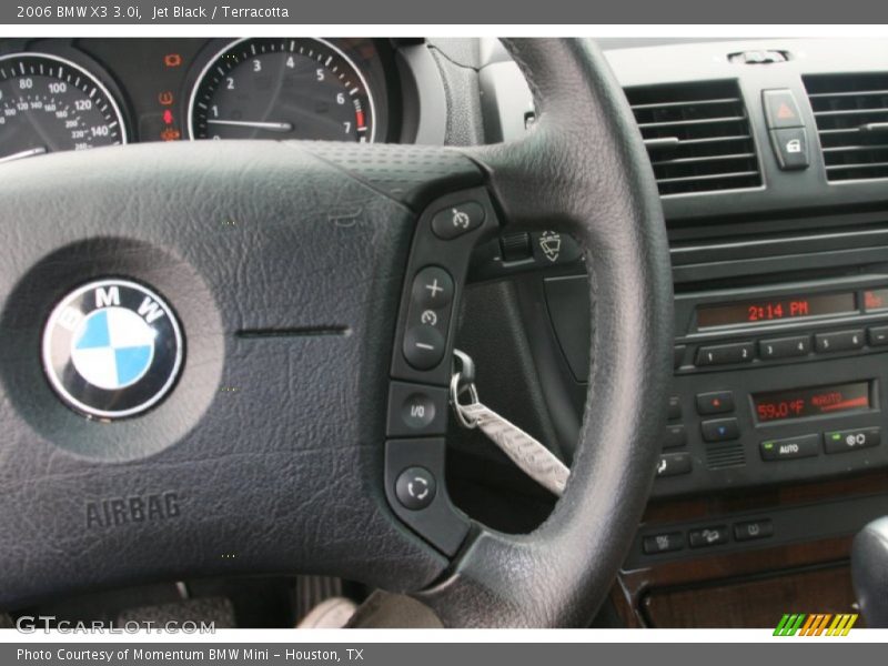 Jet Black / Terracotta 2006 BMW X3 3.0i